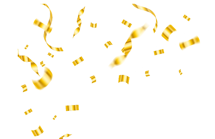 confettis dorés
